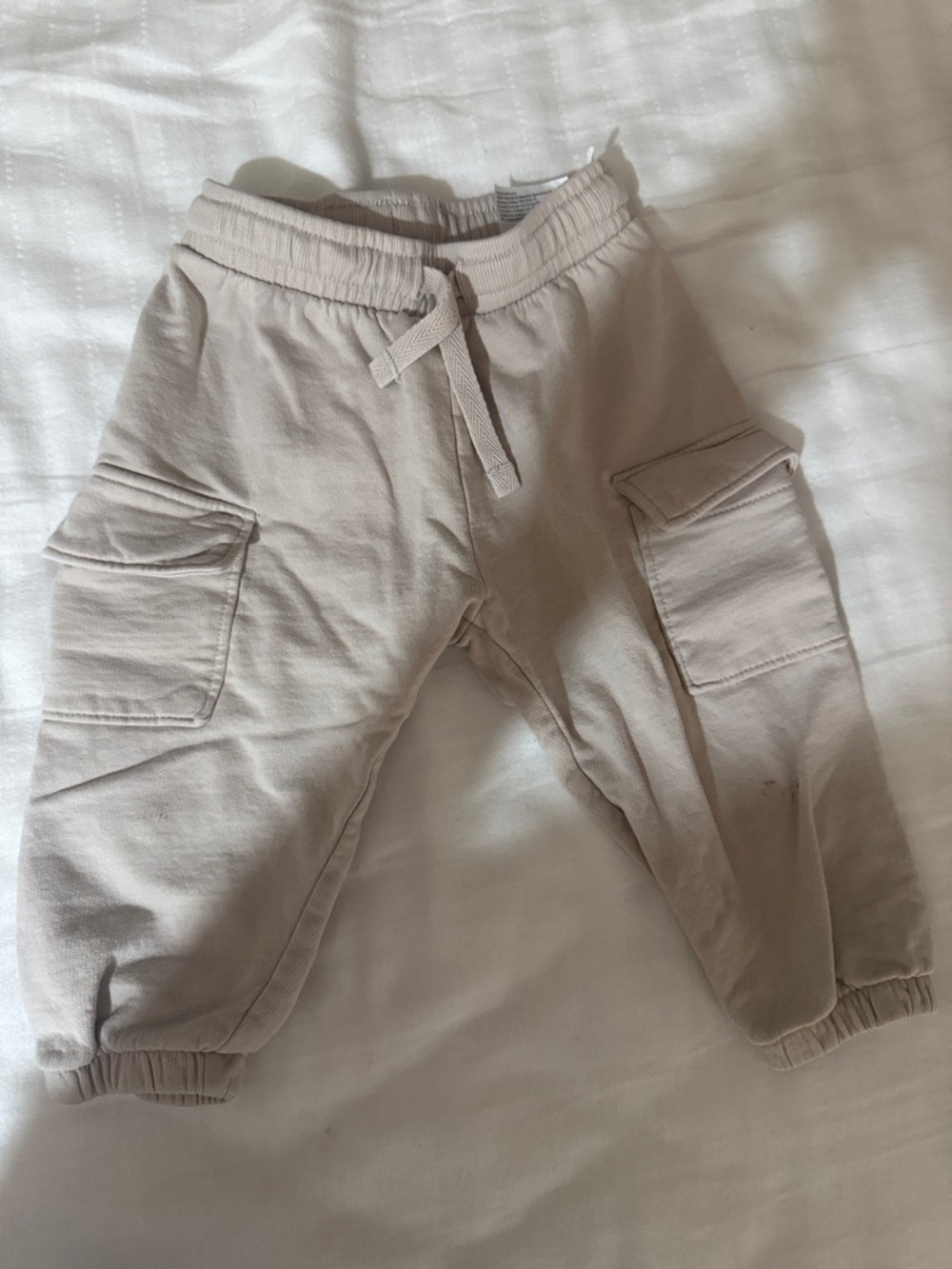 H&M Kids Cargo Joggers - Light Beige